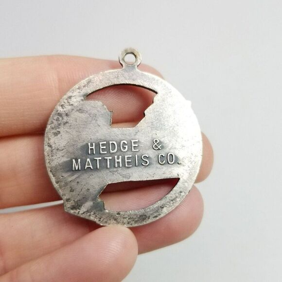 Vintage Warner & Swasey Co Gradall Hydraulic Excavator Tractor Truck Watch Fob - Picture 5 of 5